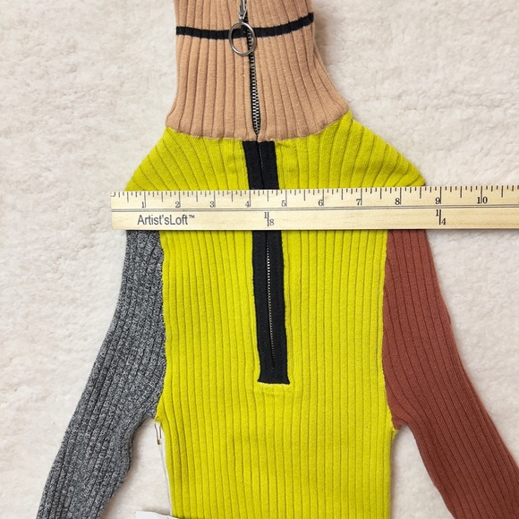 Giu Giu Colorblock Ribbed Sweater - Picture 5 of 7